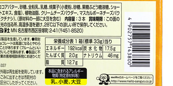 カロリー・詳細