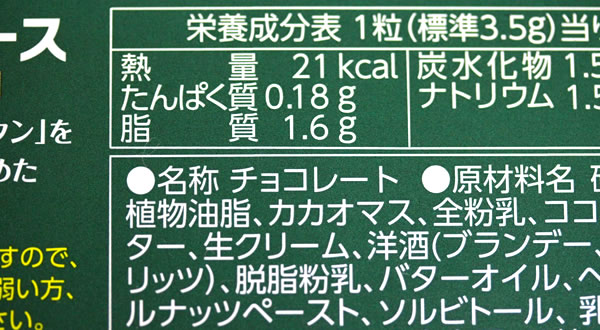 カロリー・詳細