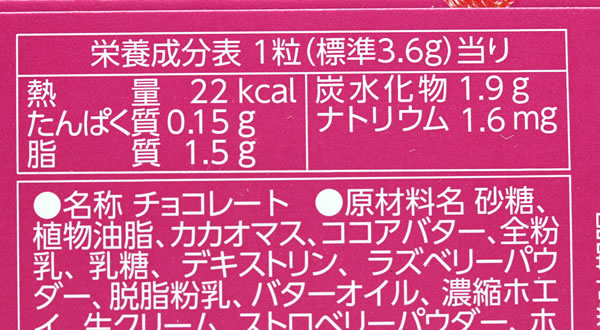 カロリー・詳細