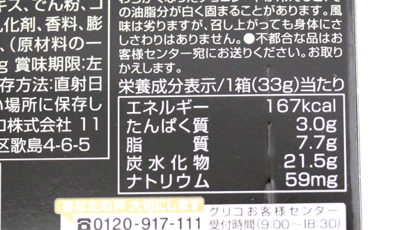 カロリー・詳細