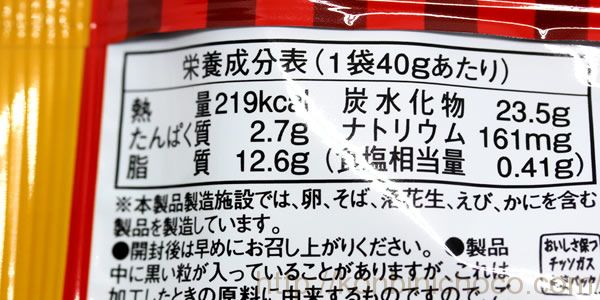 カロリー・詳細